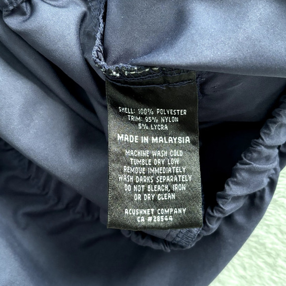 FootJoy Mens Pullover Jacket Windbreaker Navy Blue V-Neck Small Preppy Golf - Picture 9 of 10